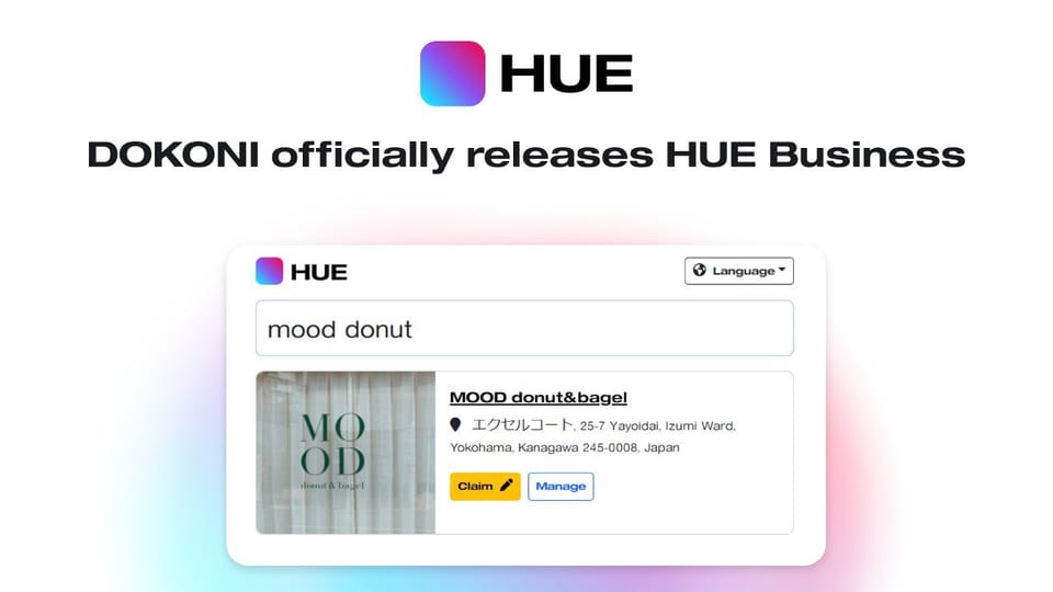 HUE Business launches with MOOD - a donut and bagel bakery in Yokohama!